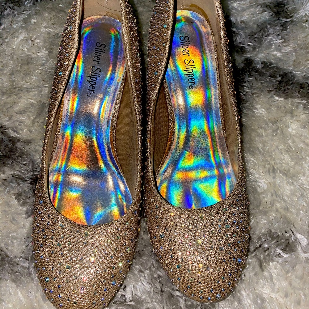 Silver Slipper heels
